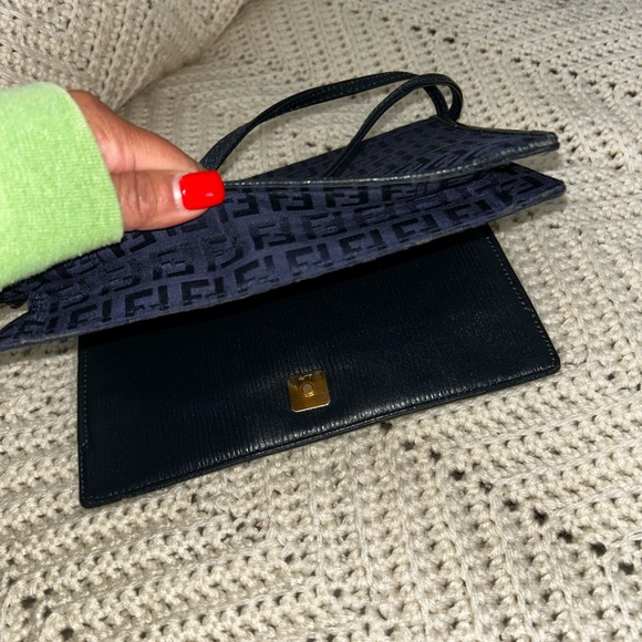 Fendi Navy and Black Shoulder Bag - Picture 9 of 12